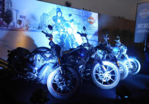 Harley-Davidson Motorcycles On Display