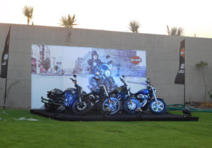Harley-Davidson Motorcycles On Display
